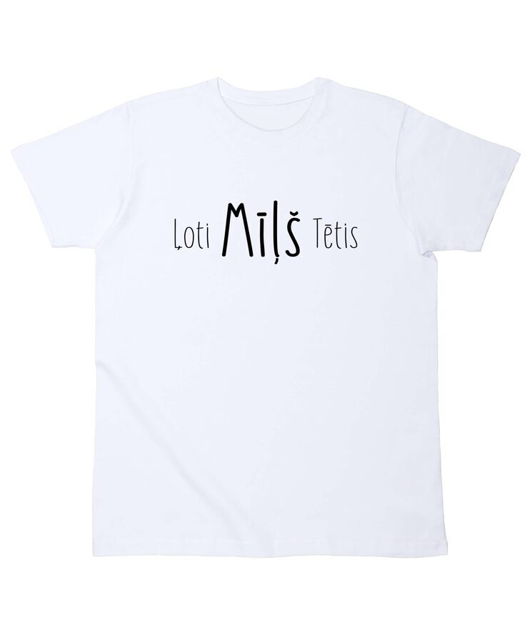 Vīriešu t-krekls ar uzrakstu "Ļoti mīļš tētis"