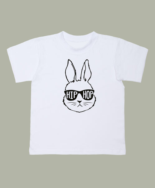 Lieldienu bērnu T-krekls  "Zaķis Hip Hop"