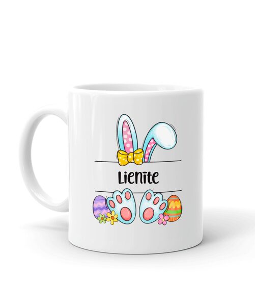 Lieldienu krūze "Zaķīte ar Tavu vārdu"