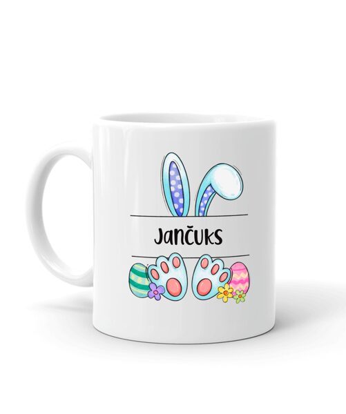 Lieldienu krūze "Zaķis ar Tavu vārdu"