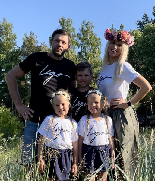 Ģimenes T-kreklu komplekts "Līgo"