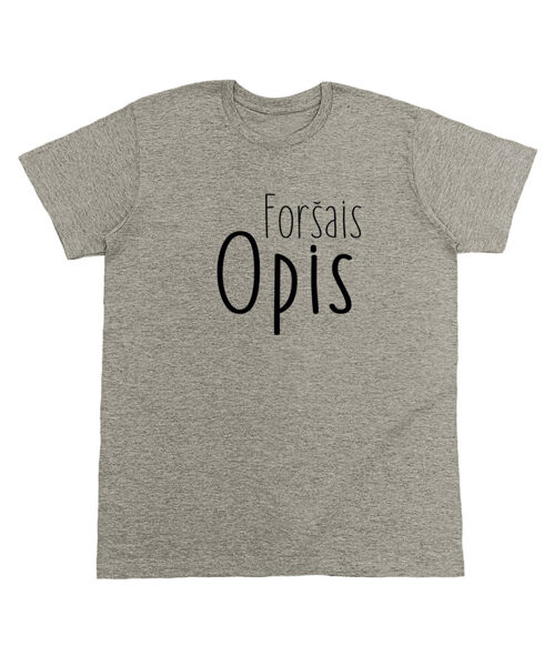 Vīriešu T-krekls "Foršais opis"